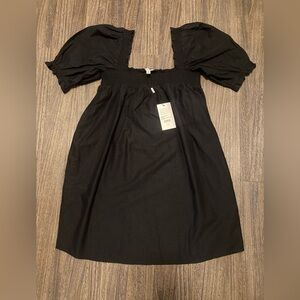 Something Navy Women’s Smocked Puff Shoulder Mini Dress